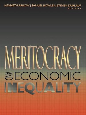 cover image of Meritocracy and Economic Inequality